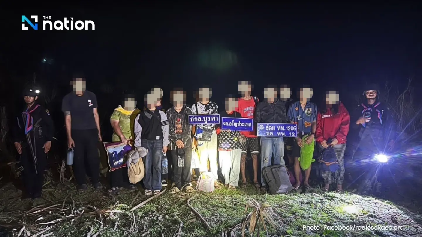 Thai forces detain 14 Thais after escape from job scam in Cambodia