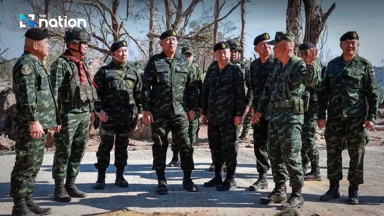 Thai army chief Gen Pana visits Surin border, inspects Hill 225 and Hill 350