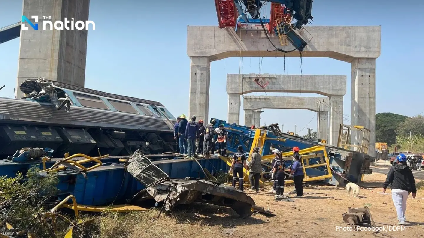 Update: Crane collapse onto train in Sikhiu, 28 dead, 64 injured Update: Crane collapse onto train in Sikhiu, 28 dead, 64 injured