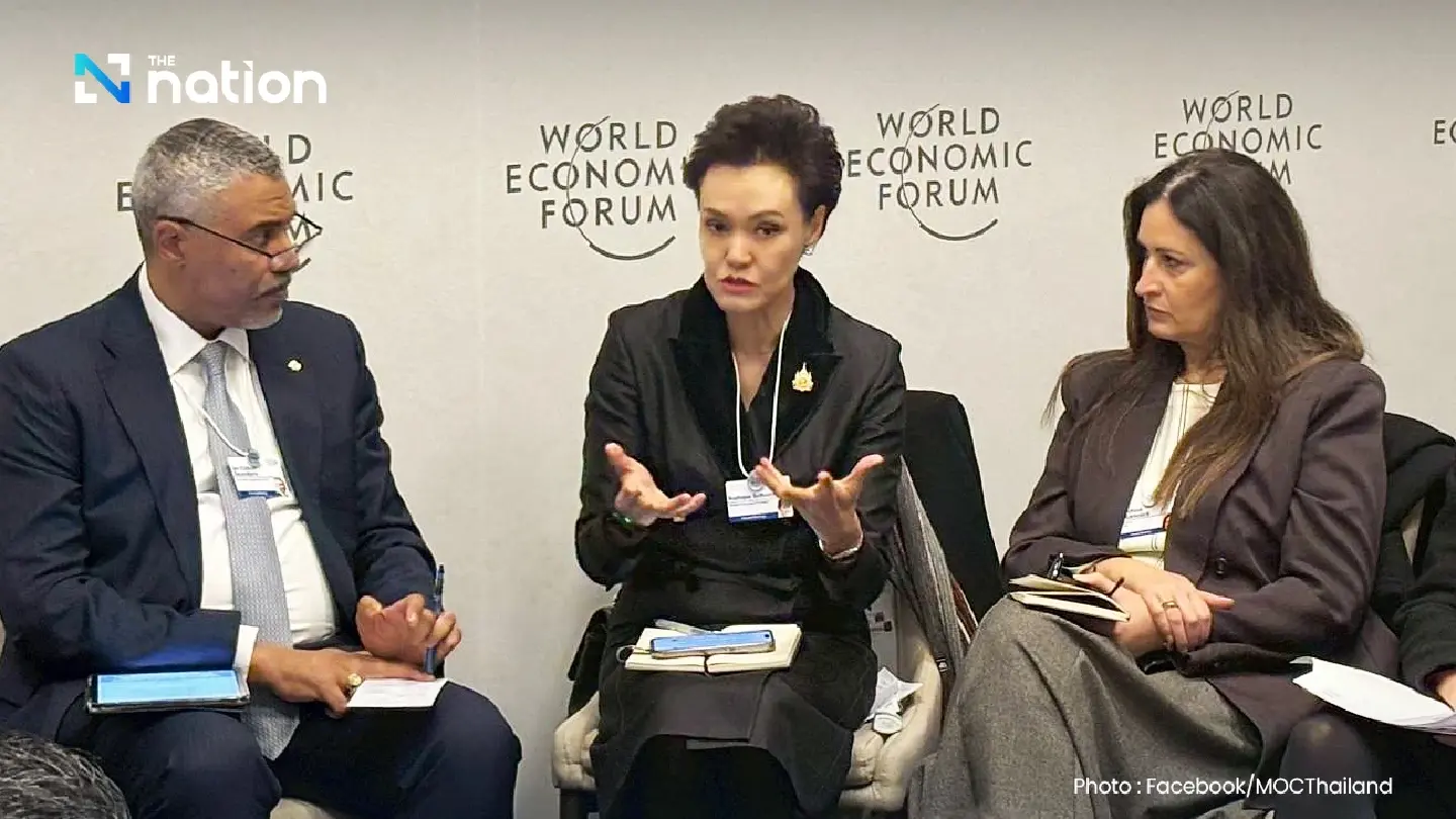 Suphajee pushes EU FTA talks at Davos despite caretaker role