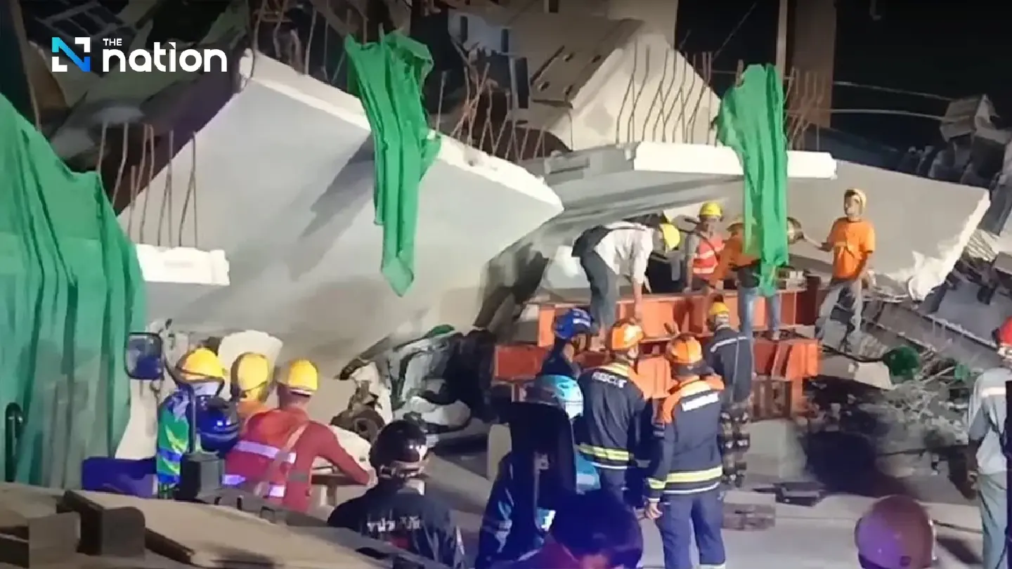 15-hour operation to recover bodies from crane collapse on Rama II Road