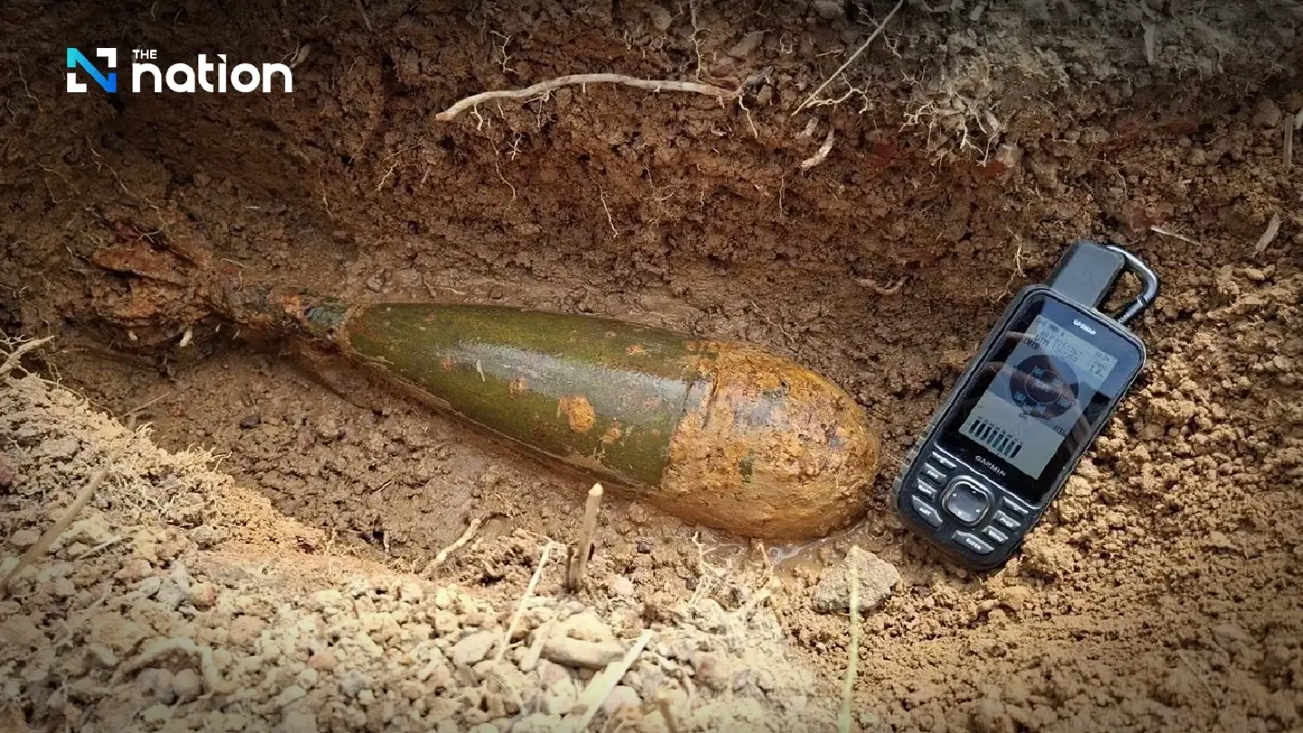 TMAC clears landmines in Trat, unexploded 120mm mortar found