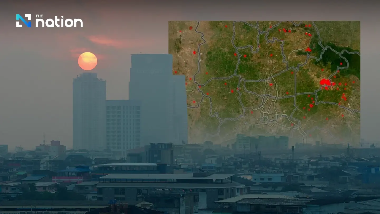 Urgent: PM2.5 set to worsen in Bangkok tonight as winds carry smoke from Nakhon Nayok