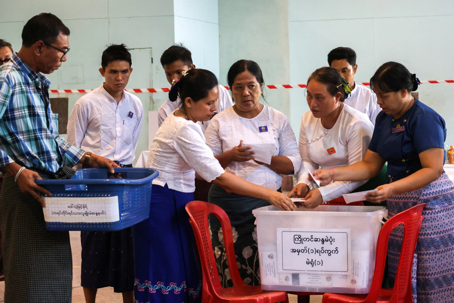 Myanmar holds second phase of military-run election amid war