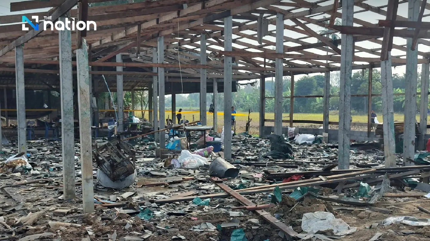 Explosion at fireworks factory in Suphan Buri, casualties reported