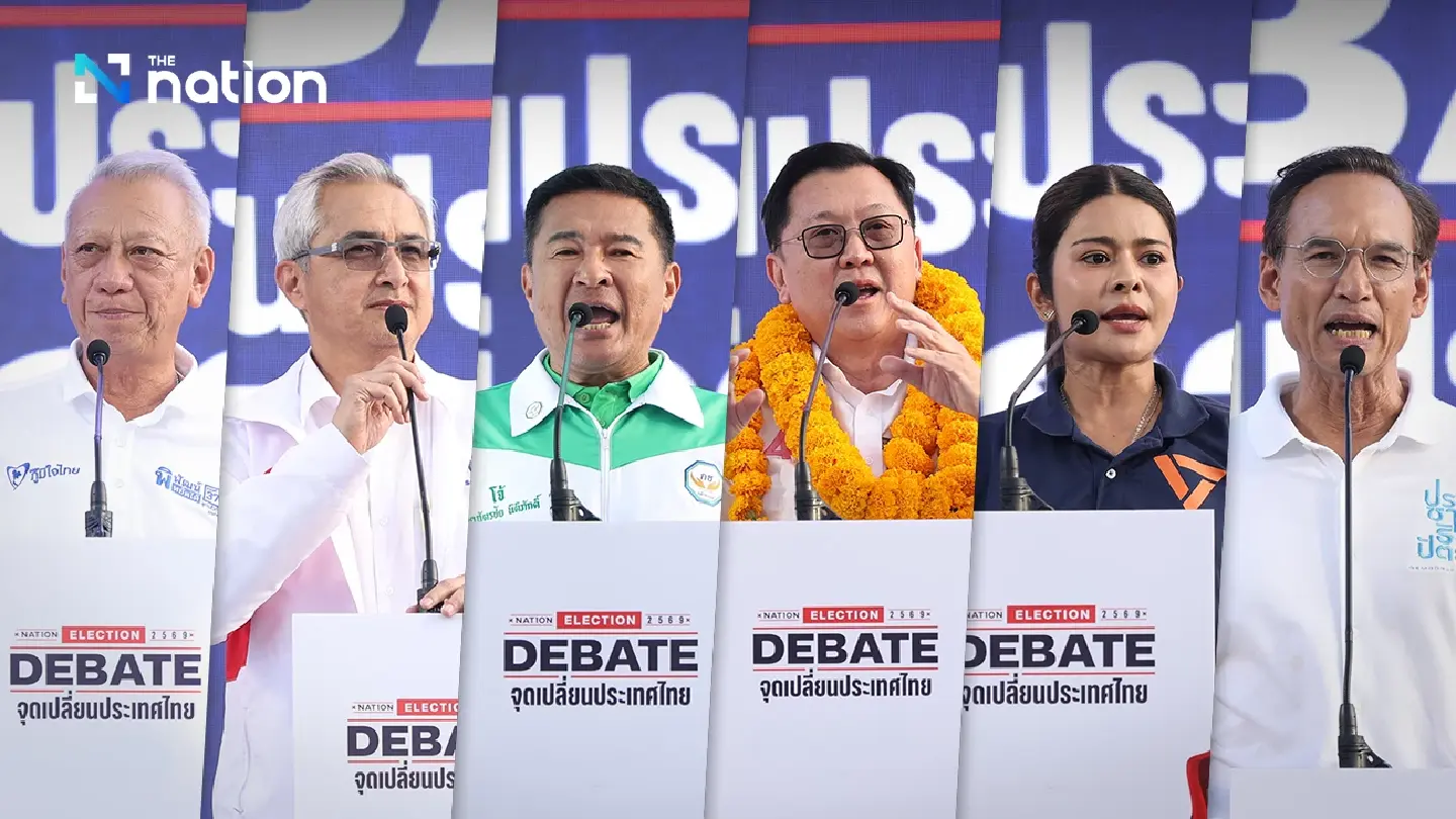 Nation debate brings six parties to Songkhla ahead of poll Nation debate brings six parties to Songkhla ahead of poll