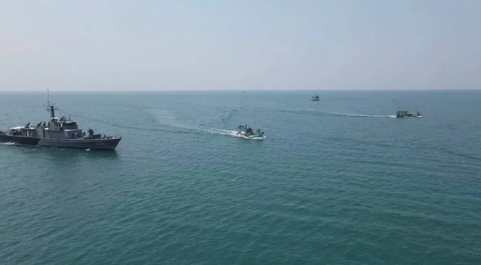 Thai Navy expels over 30 foreign boats encroaching on Thai waters