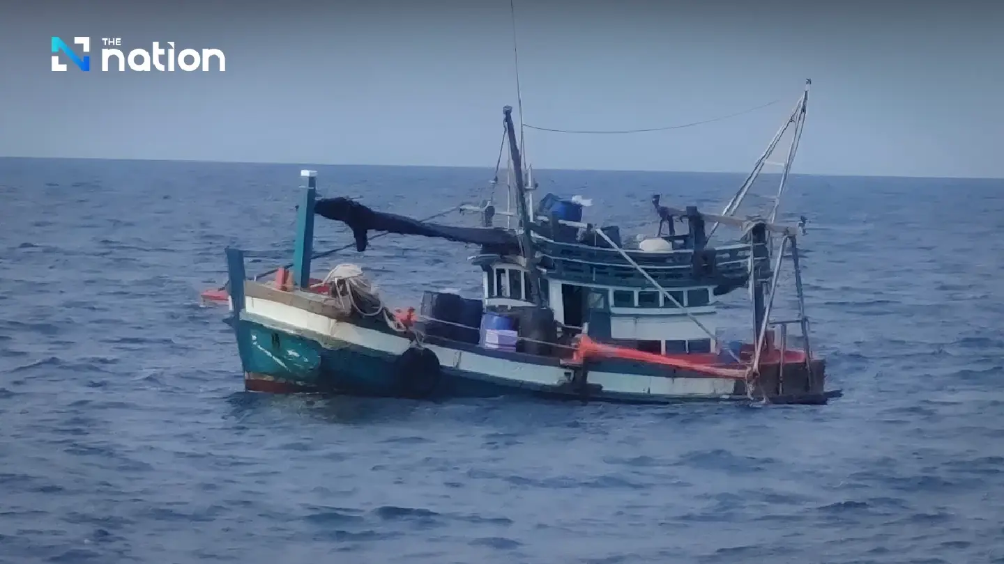 Cambodian fishing boat seized in Thai waters, three crew detained Cambodian fishing boat seized in Thai waters, three crew detained