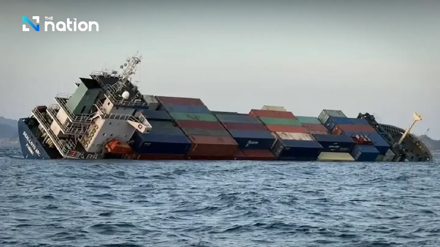 Royal Thai Navy moves to salvage SEALLOYD ARC after cargo ship sinks off Phuket