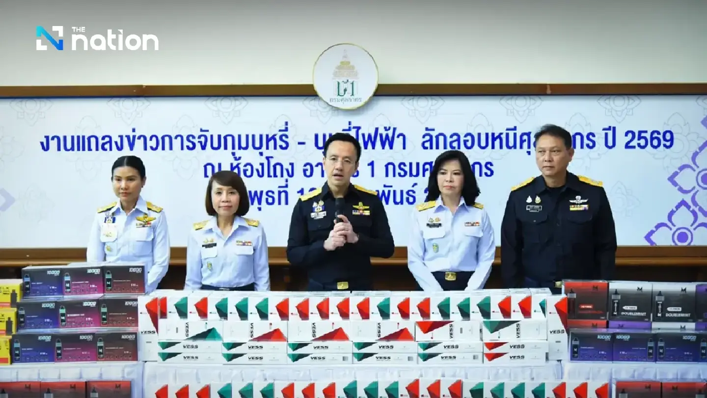 Thai Customs Seizes Over THB169m in Contraband Cigarettes and Vapes as Smugglers Turn to ‘Ant-Worker’ Tactics