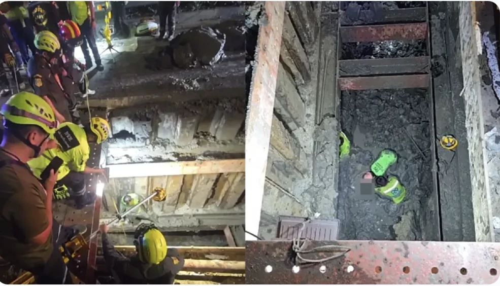 Soil collapse kills Myanmar worker at Bang Na cable tunnel