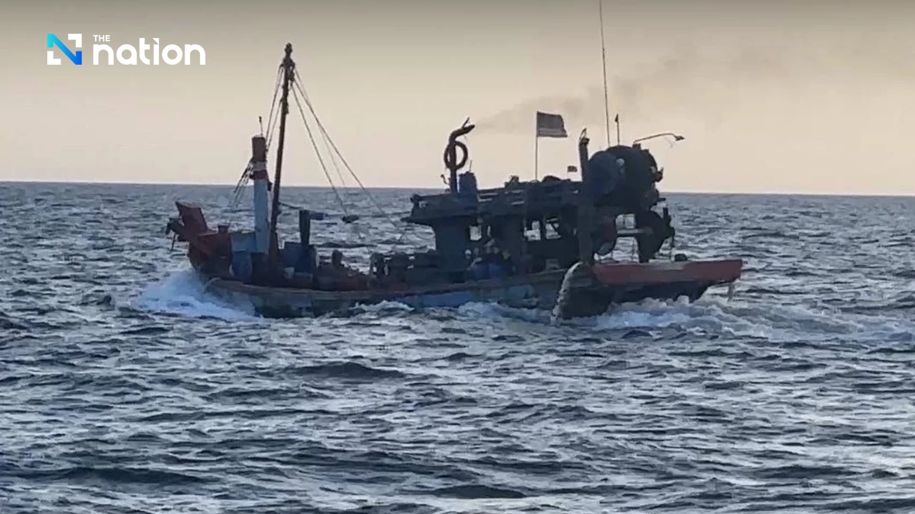 Malaysian fishing boat sinks after Thai Navy interception in Thai waters