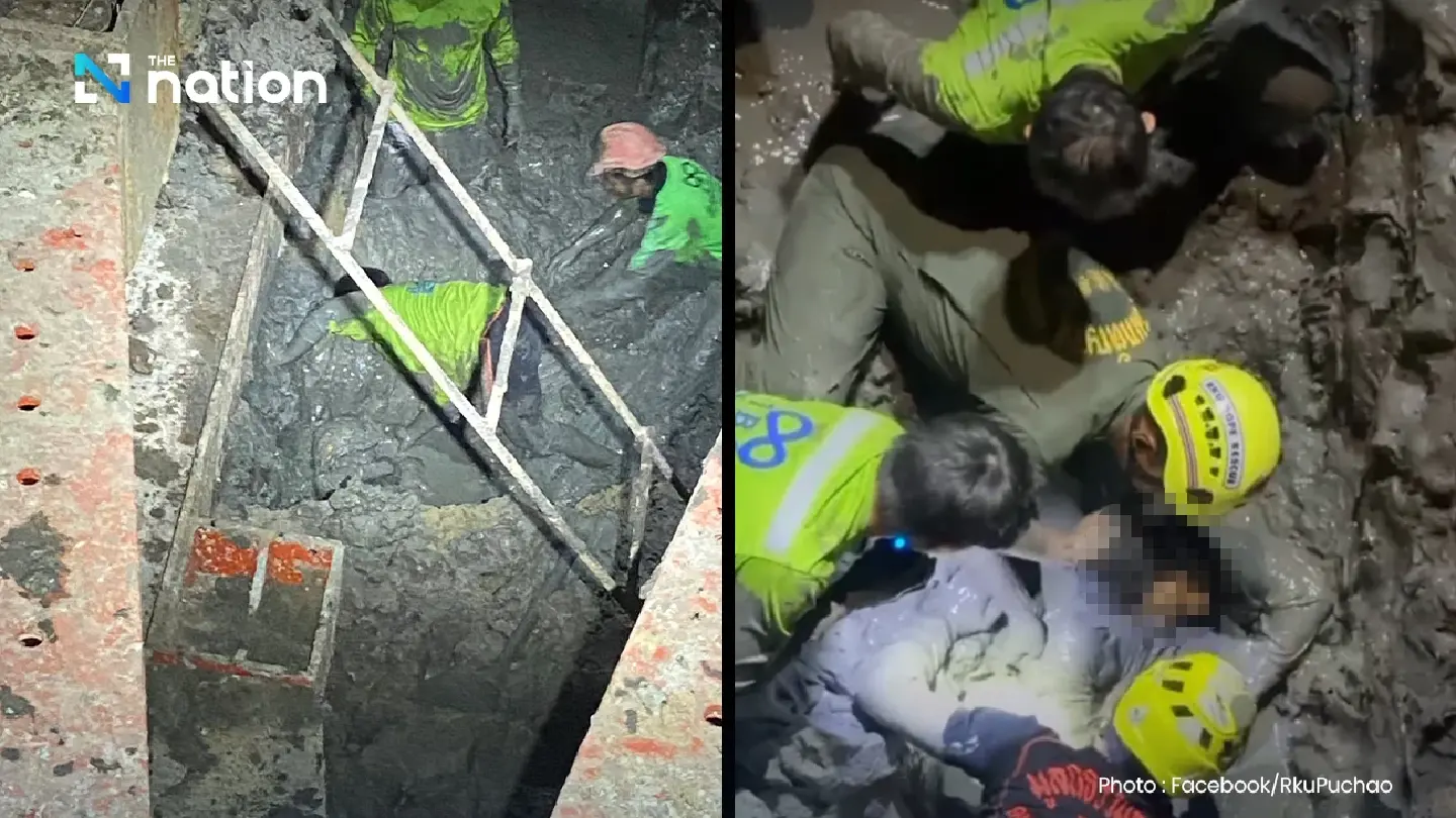 Soil collapse kills Myanmar worker at Bang Na cable tunnel Soil collapse kills Myanmar worker at Bang Na cable tunnel