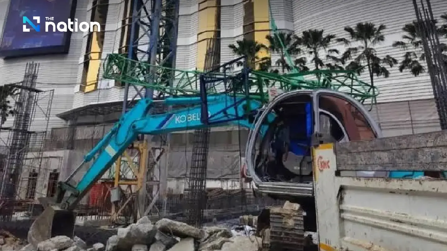 Tower crane arm collapses near Asoke mall, 2 injured