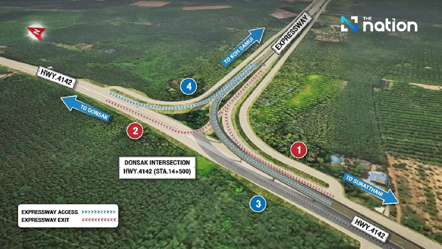 Samui island expressway project to cost THB 74 billion with toll fees set for 2034 Samui island expressway project to cost THB 74 billion with toll fees set for 2034