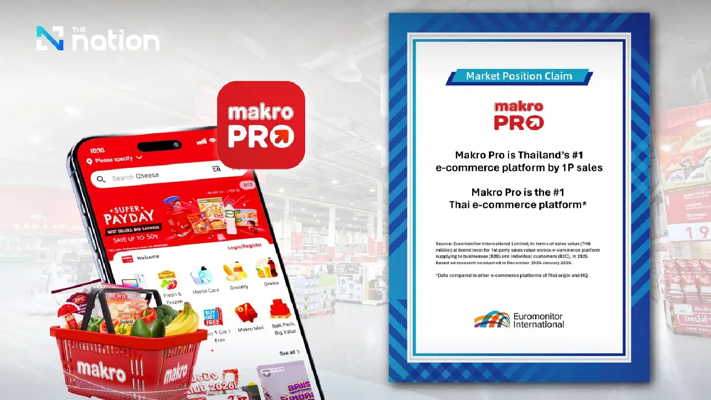 Makro PRO Ranked the #1 Thai E-Commerce Platform by Euromonitor International Makro PRO Ranked the #1 Thai E-Commerce Platform by Euromonitor International