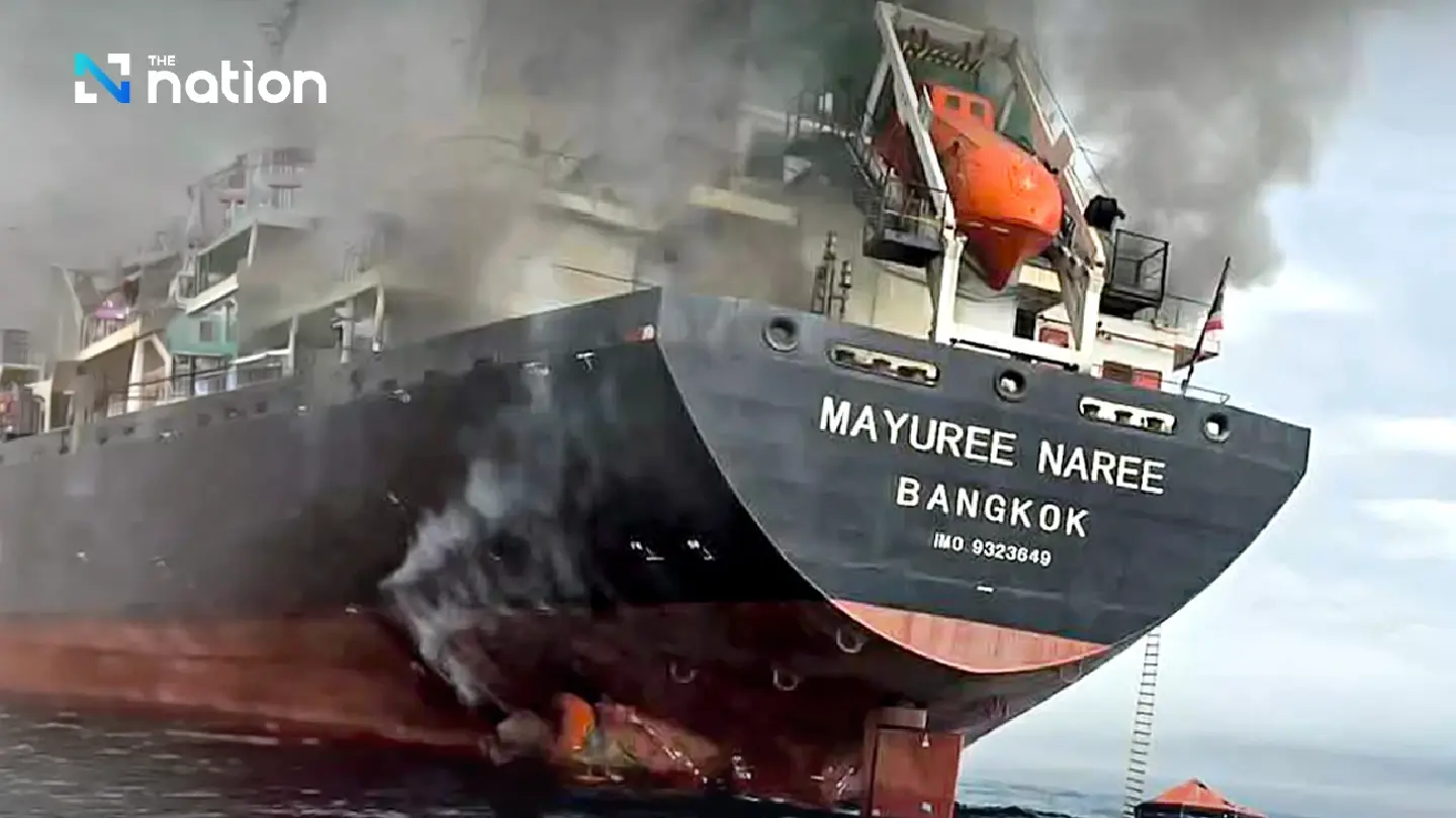 Foreign Ministry says search teams sweep cargo ship Mayuree Naree, three Thai crew still missing Foreign Ministry says search teams sweep cargo ship Mayuree Naree, three Thai crew still missing
