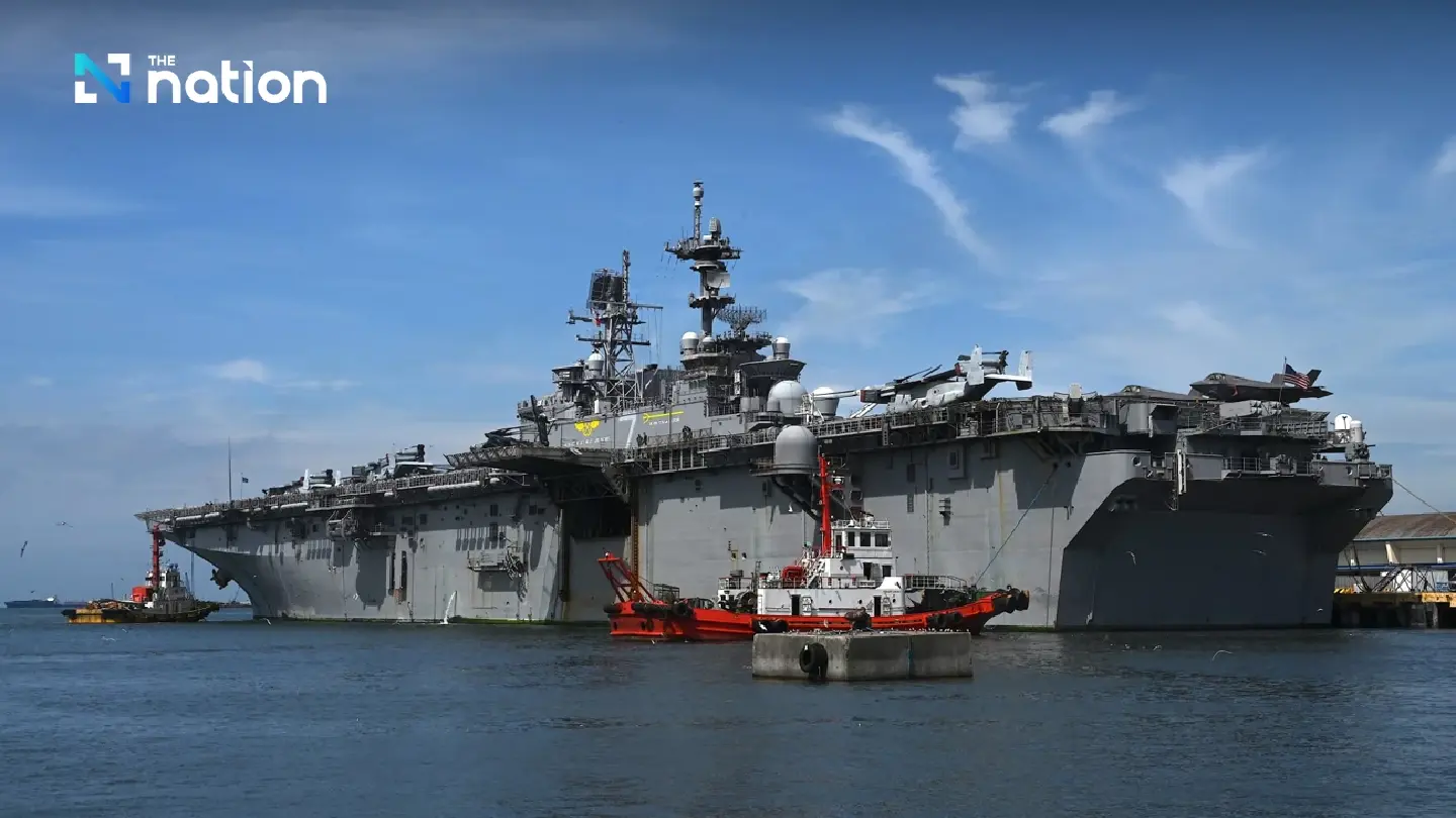 USS Tripoli heads for Middle East as US deploys 2,500 Marines