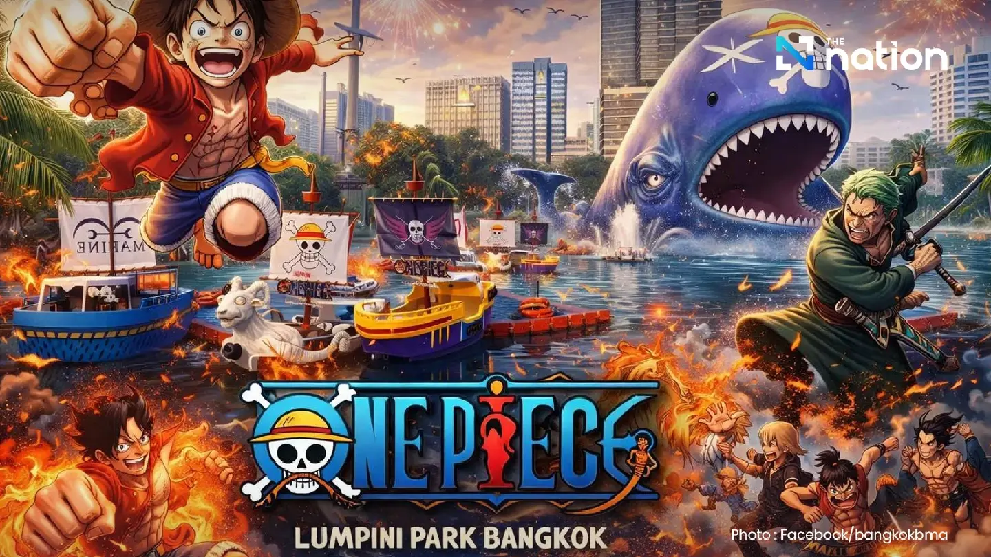 Lumpini Park turns into ONE PIECE world
