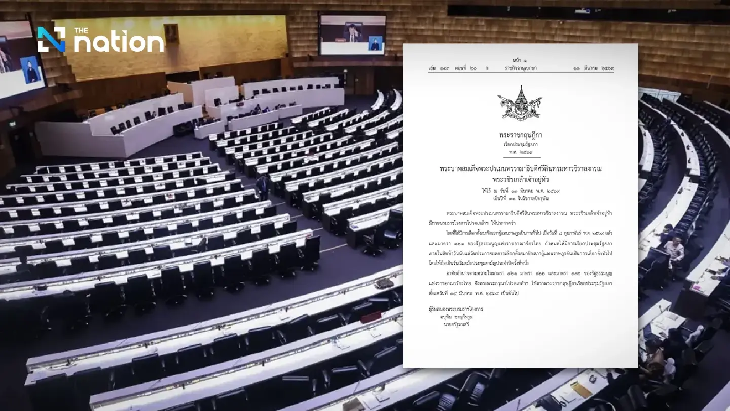 Royal Decree calls Parliament into ordinary session from March 14