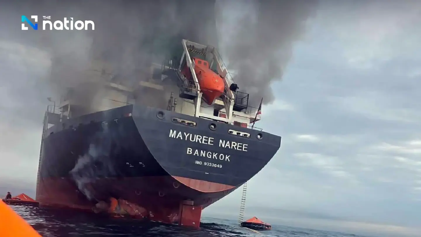 Mayuree Naree runs aground off Iran’s Qeshm Island after attack