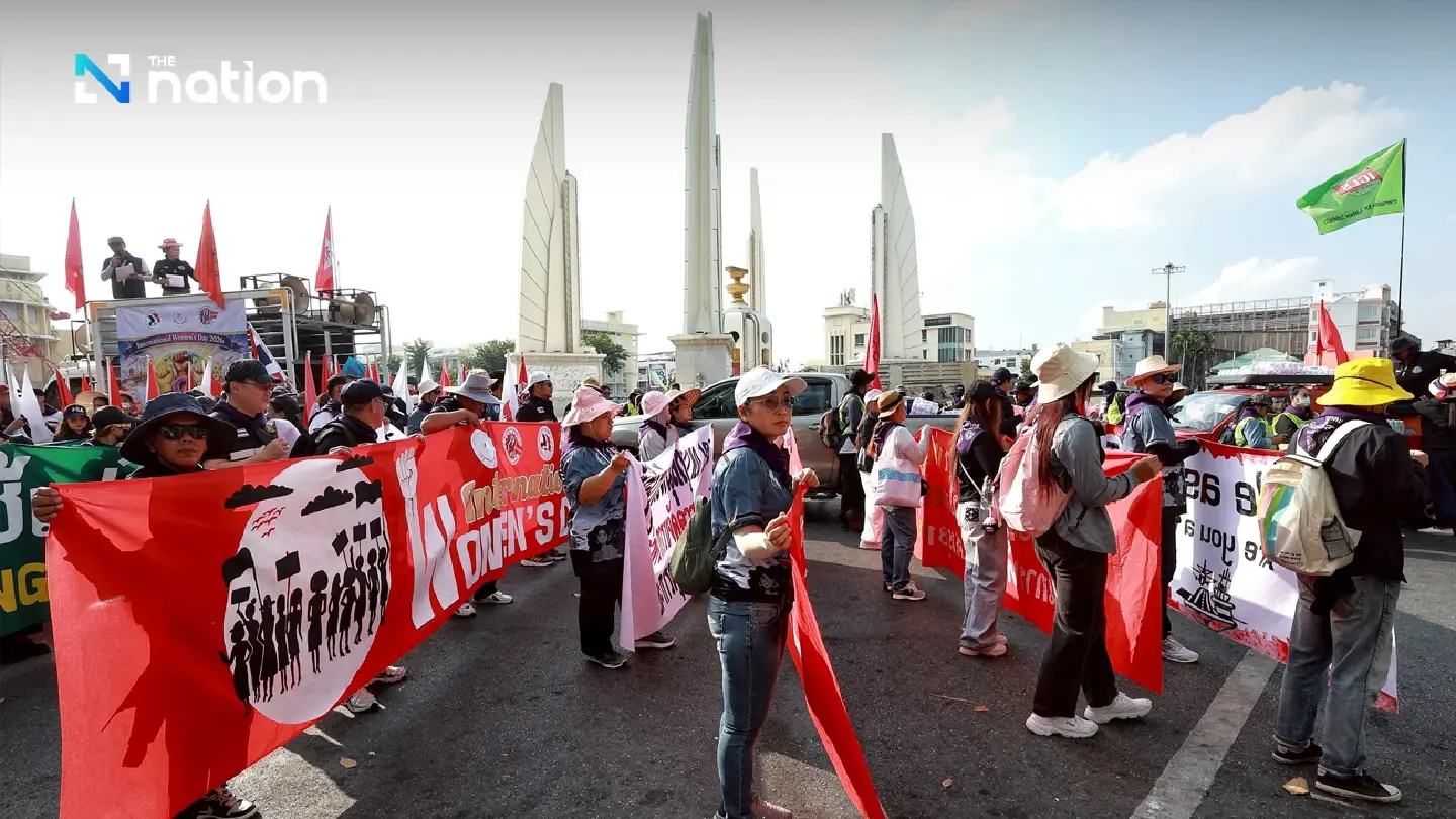 Labour groups mark Women’s Day with march to Government House, vigil for war victims