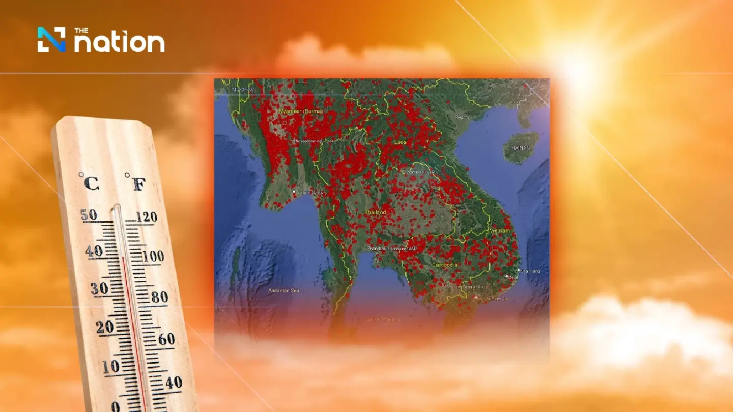 Thailand warns five northern provinces as heat builds and hotspots spike