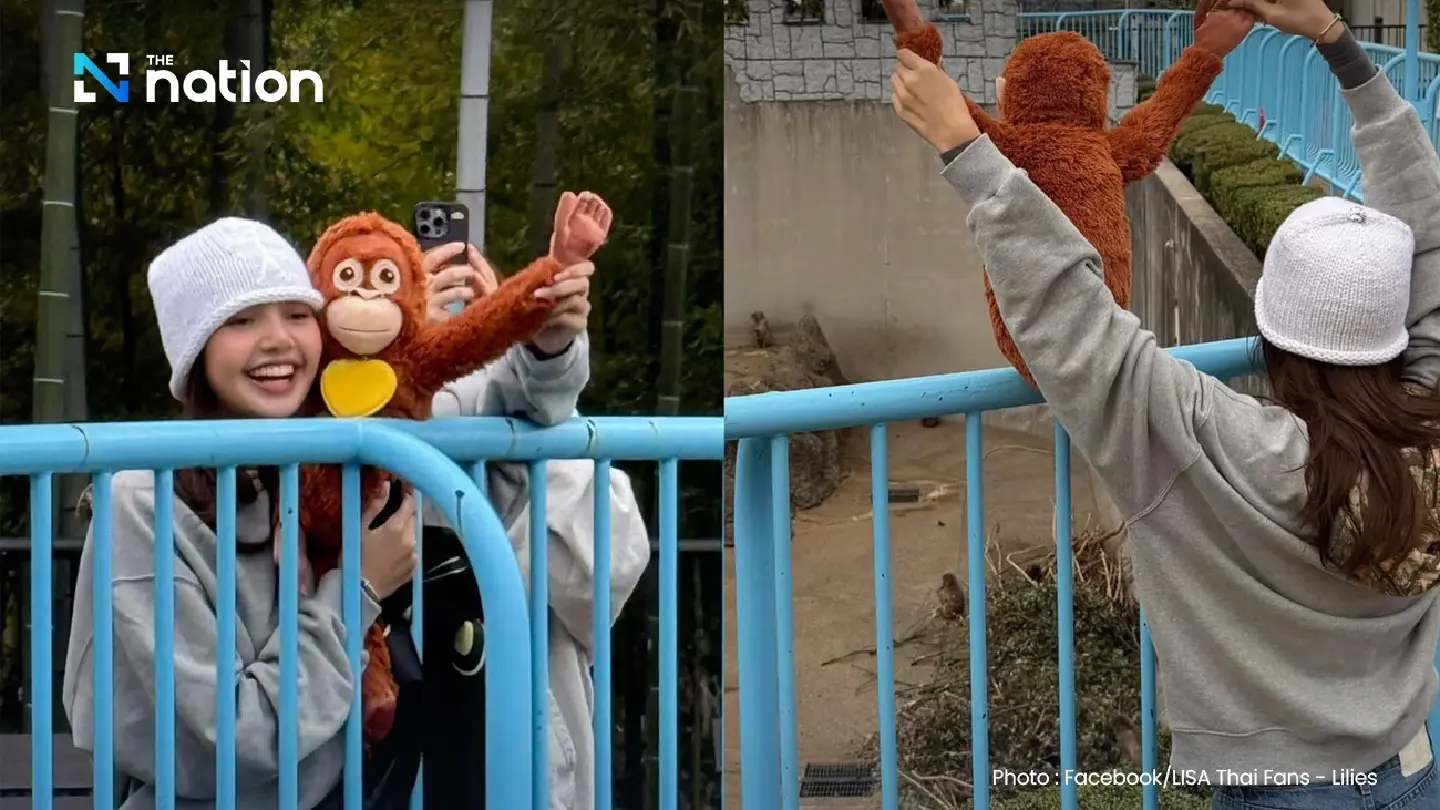 Lisa delights fans with visit to viral macaque Punch-kun in Japan