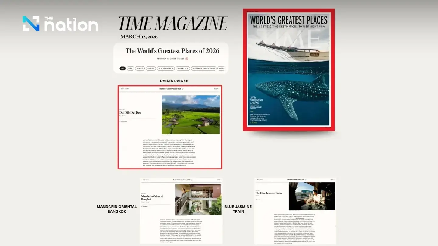 Five Thai destinations make TIME’s World’s Greatest Places 2026