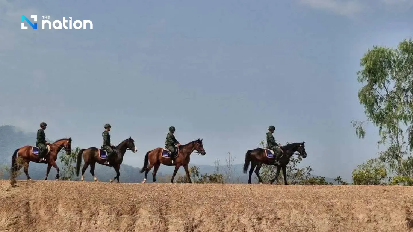 Thai army deploys horse patrols in Chiang Mai to combat wildfires and PM2.5