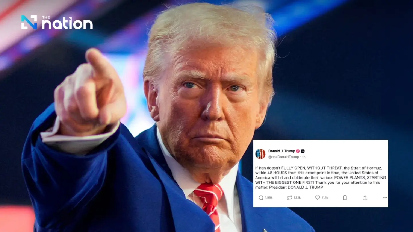 Trump sets 48-hour Hormuz deadline, warns Iran over power plants