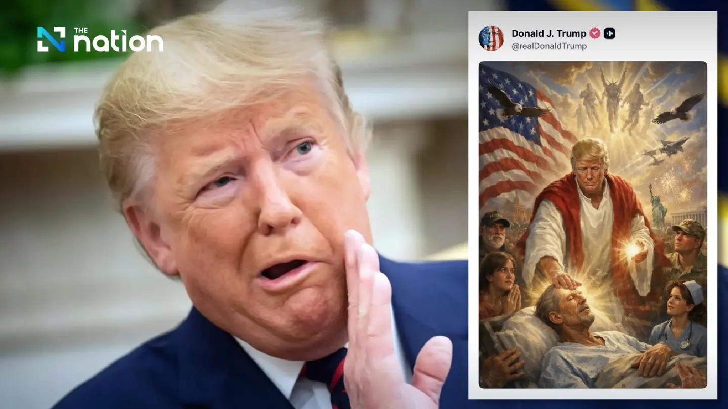 Trump faces outrage over AI Jesus post and swipe at Pope Leo XIV