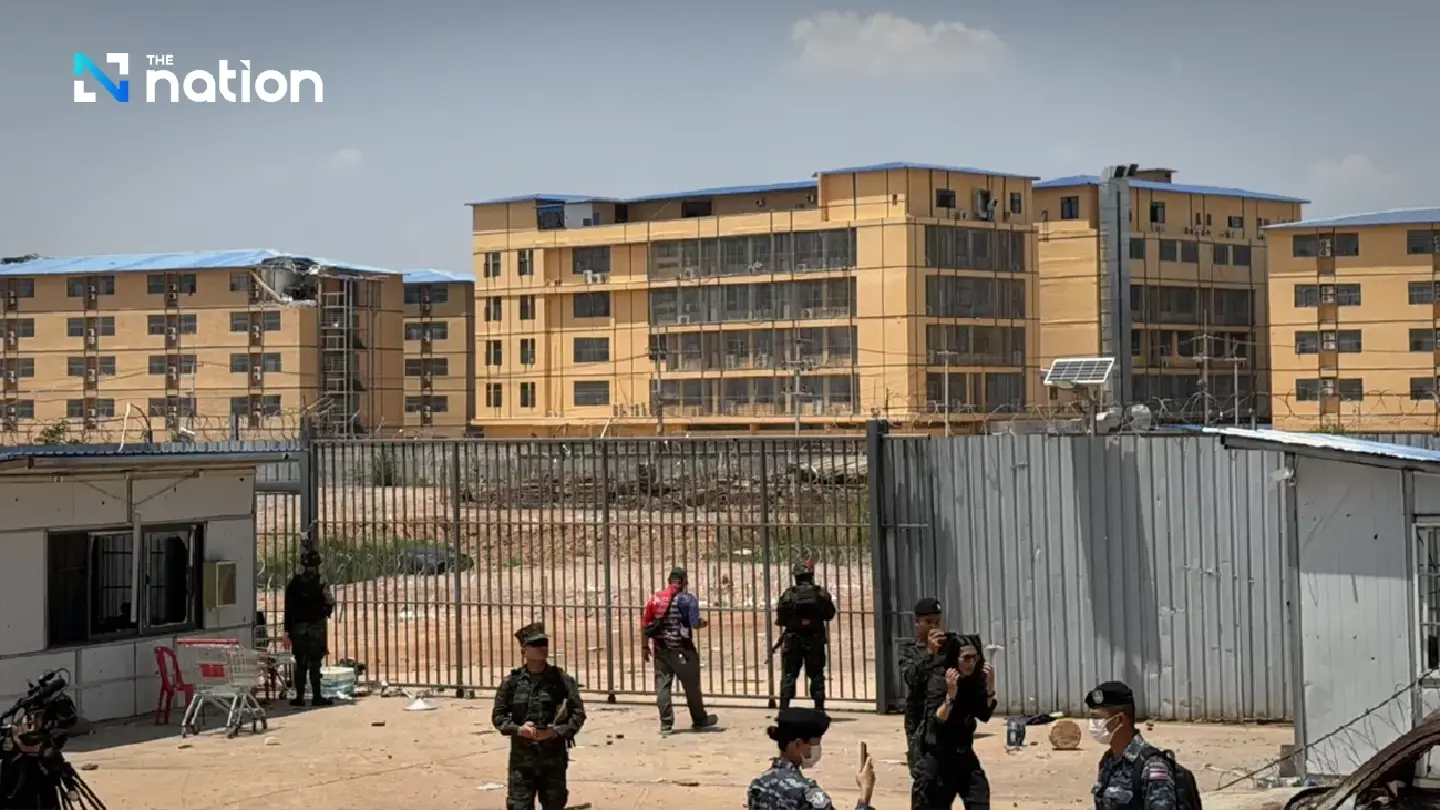 Thai army rejects Cambodia incursion claim at Chong Chom scam site