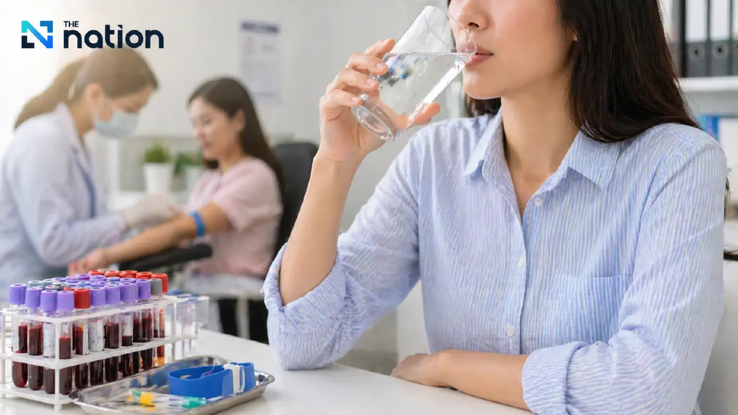 Blood tests do not require avoiding water, council says