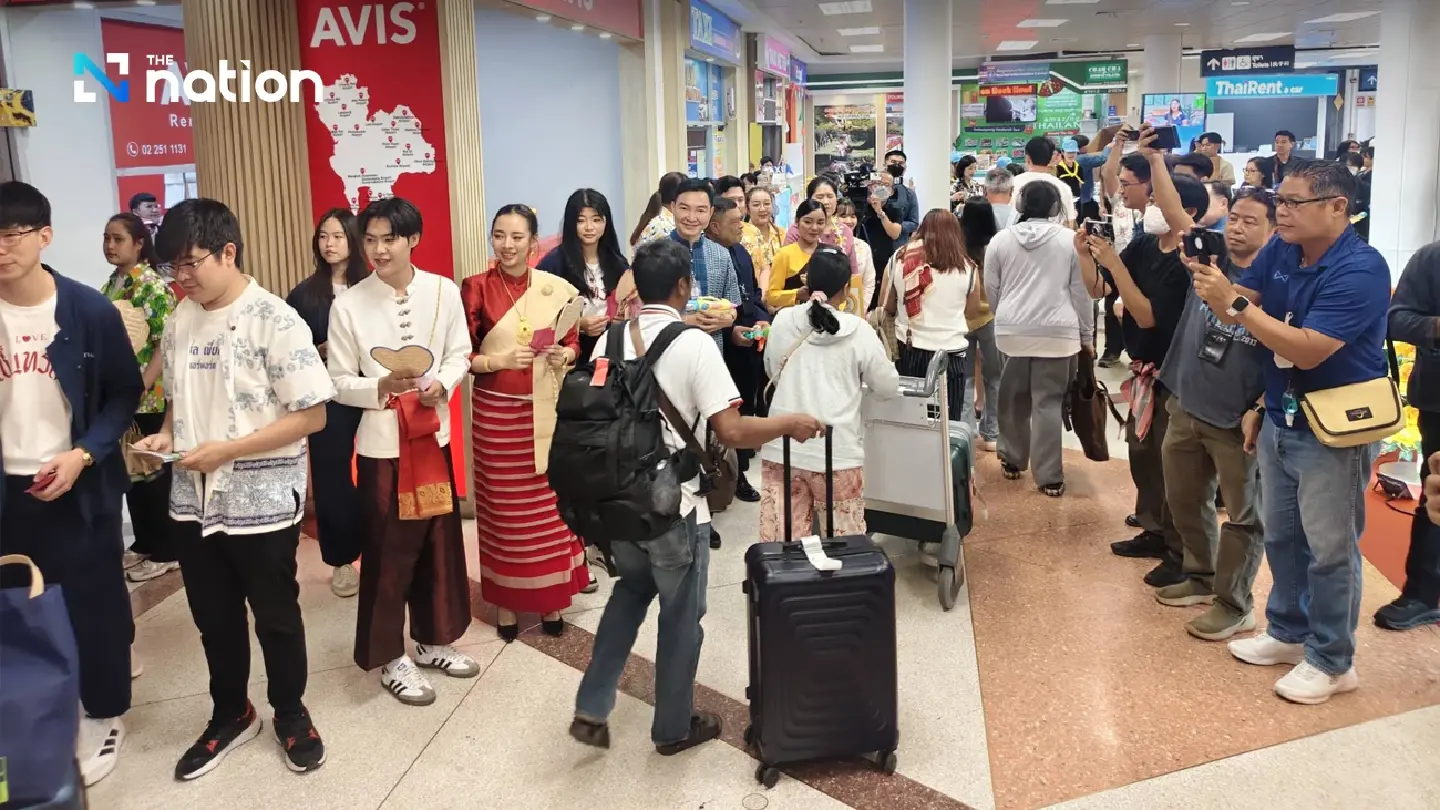 Chiang Mai Airport brings Songkran atmosphere to arriving travellers Chiang Mai Airport brings Songkran atmosphere to arriving travellers