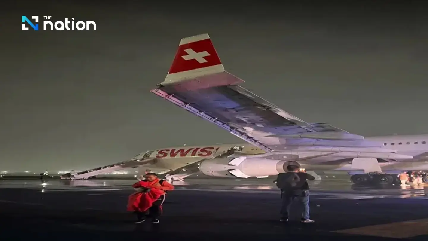 Six hurt after SWISS flight aborts takeoff in Delhi
