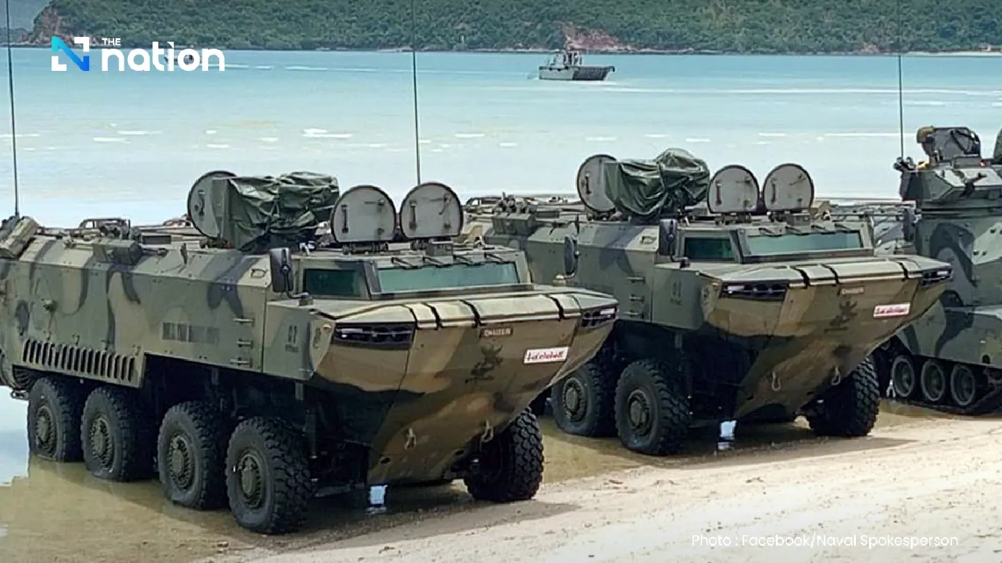 Navy unveils Thai-made AWAV 8x8 for border security