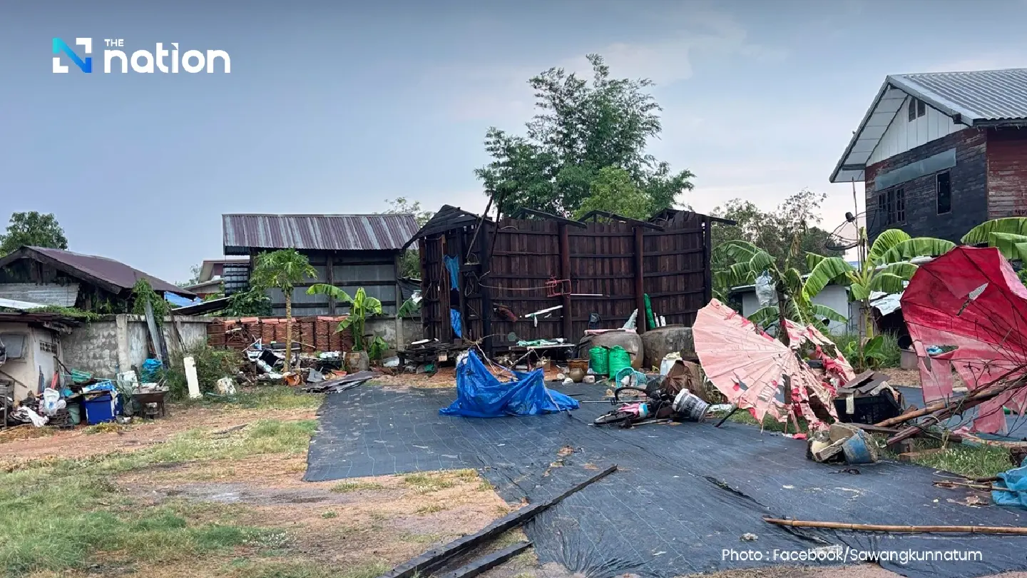 Storm hits Chaiyaphum — homes damaged as summer squall batters Ban Khai Storm hits Chaiyaphum — homes damaged as summer squall batters Ban Khai