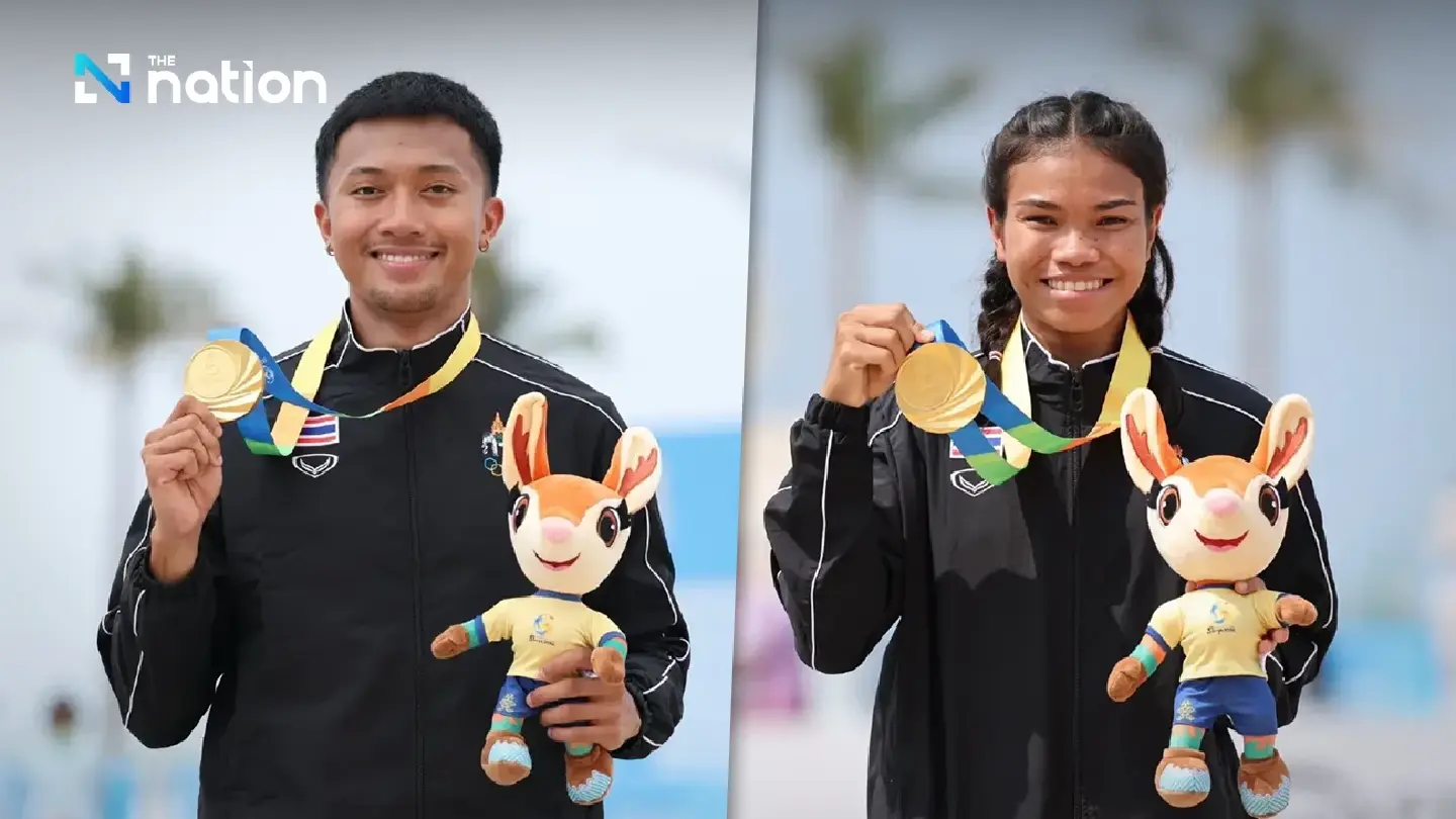Thai sprinters strike double gold at Sanya Asian Beach Games