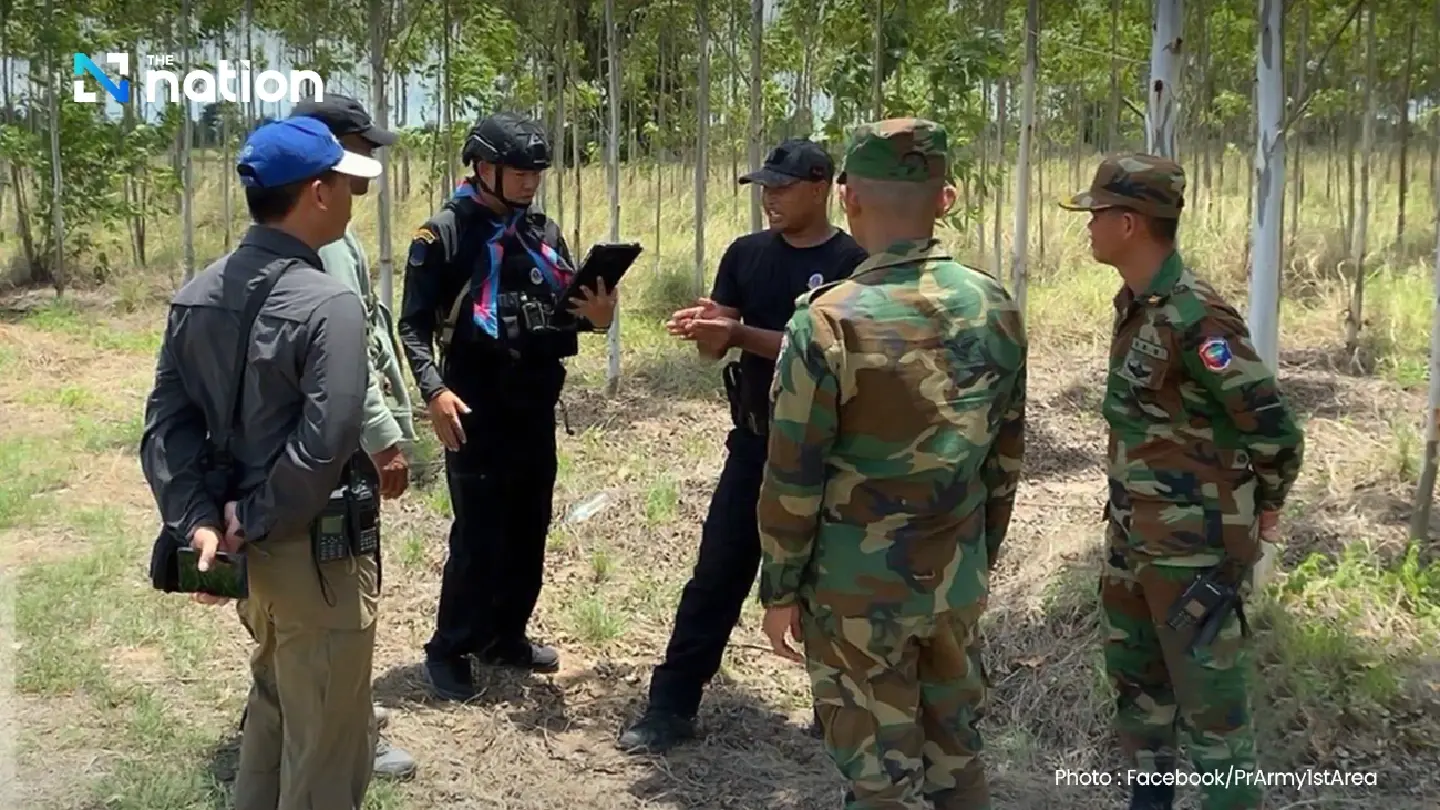Thai rangers halt Cambodian farming activity in Sa Kaeo border area