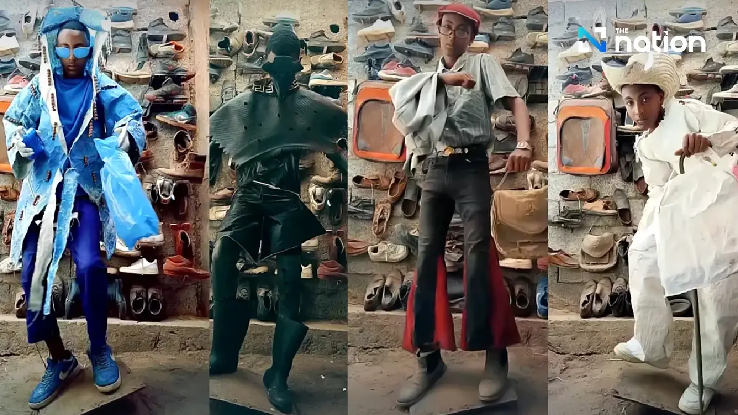 Ethiopian teen turns waste into high fashion as online following soars Ethiopian teen turns waste into high fashion as online following soars