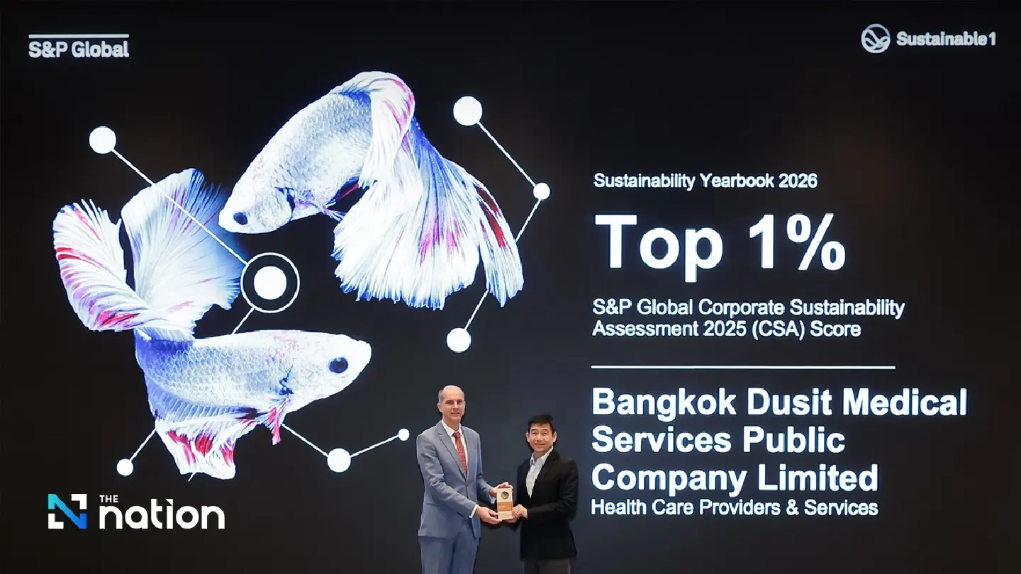 BDMS Ranks No. 1 Globally for Sustainability in Health Care Providers & Services Sector by S&P Global BDMS Ranks No. 1 Globally for Sustainability in Health Care Providers & Services Sector by S&P Global