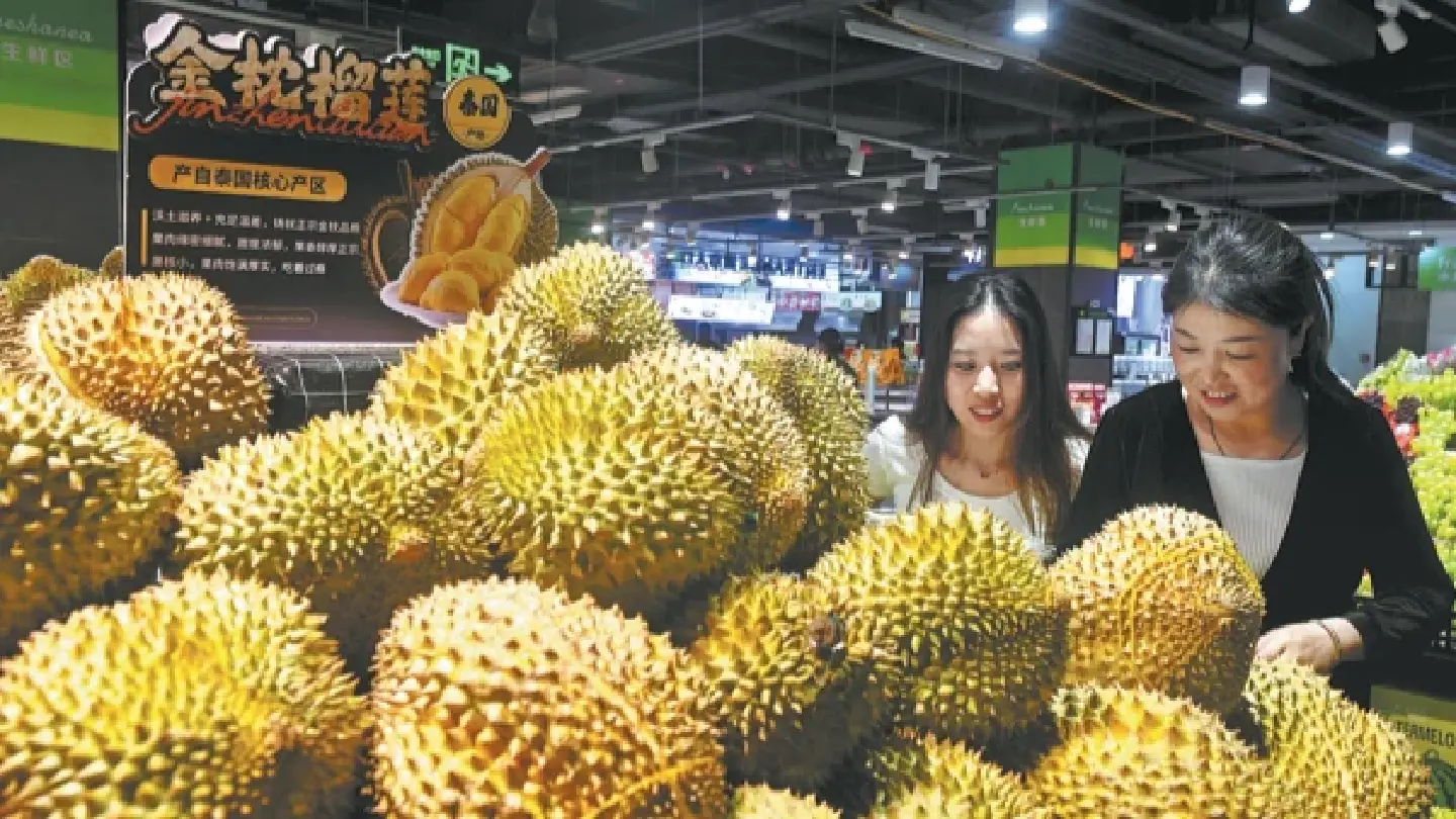 Durian prices fall as imports and summer fruit supply surge in China Durian prices fall as imports and summer fruit supply surge in China