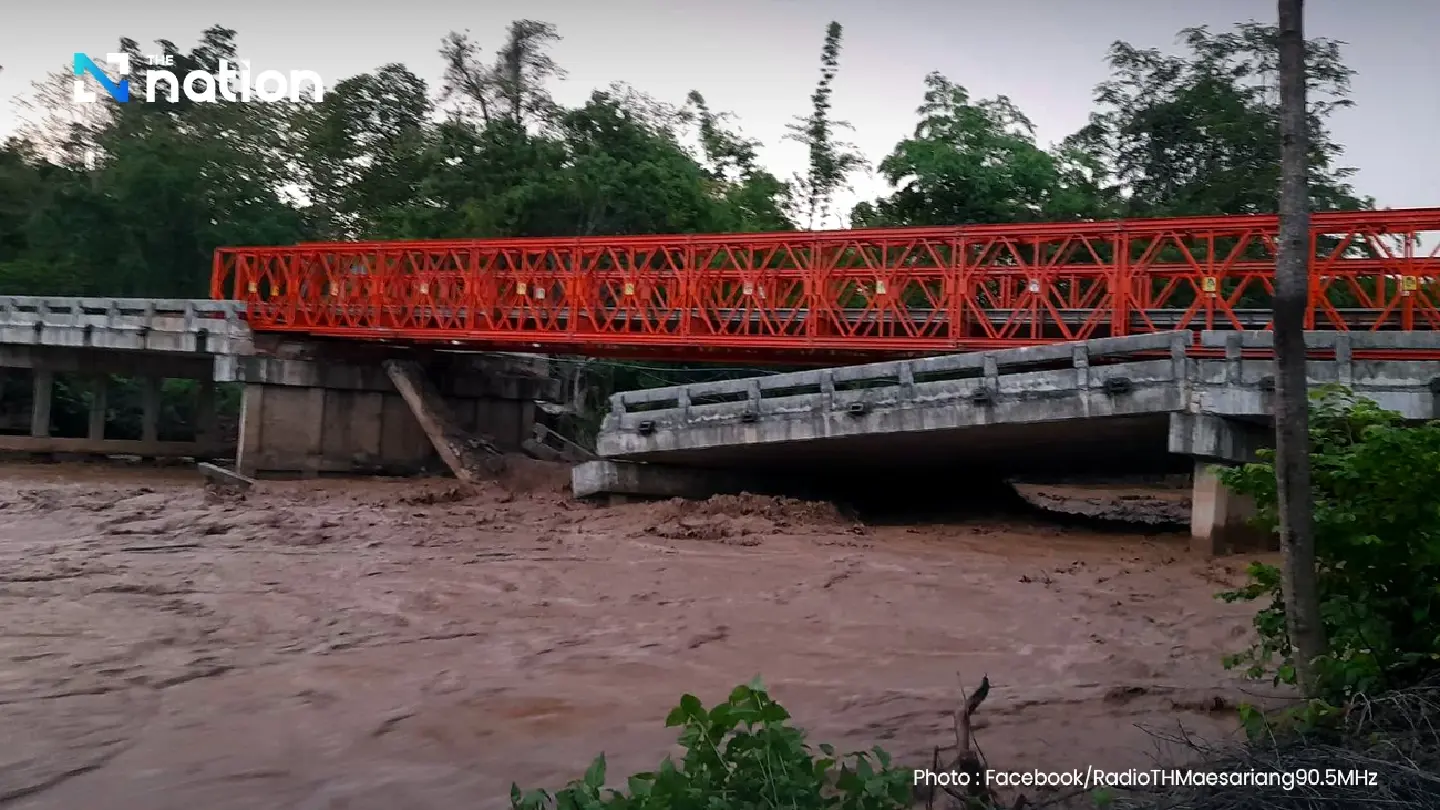 Mae Hong Son flash floods cut off Sao Hin access route Mae Hong Son flash floods cut off Sao Hin access route