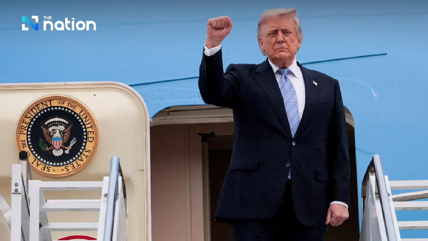 Trump team discards China-issued items before Air Force One flight