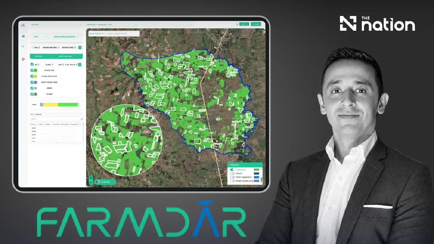 Farmdar Brings AI Crop Intelligence to Thailand’s Sugar Belt Farmdar Brings AI Crop Intelligence to Thailand’s Sugar Belt