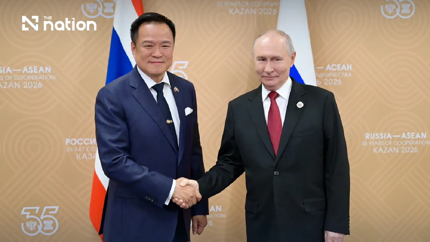 Inside Kazan summit: Thailand backs EAEU free trade push as Anutin meets Putin Inside Kazan summit: Thailand backs EAEU free trade push as Anutin meets Putin