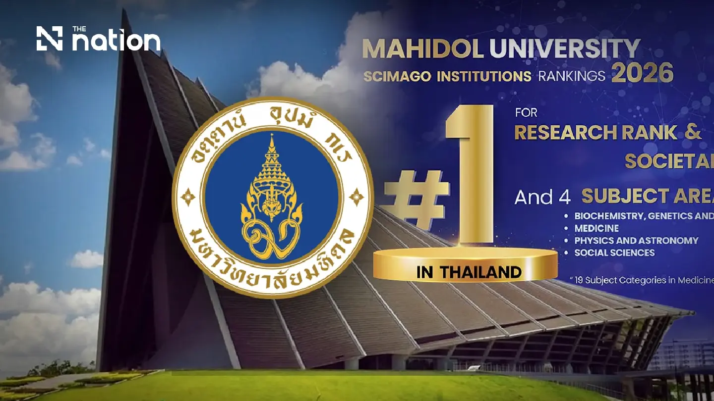 Mahidol ranks world No.1 for health and well-being SDG Mahidol ranks world No.1 for health and well-being SDG