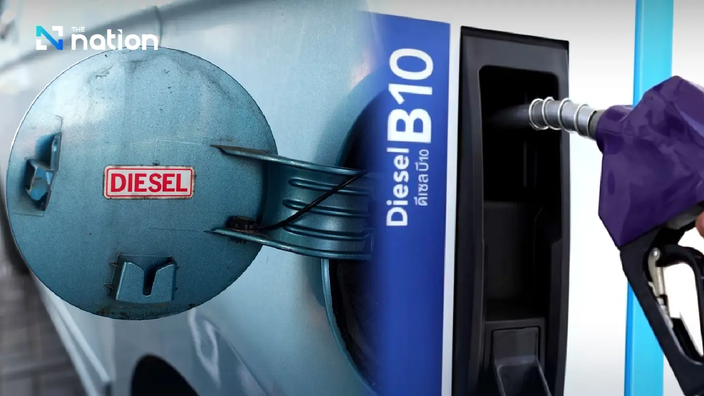 Diesel prices fall by up to 1 baht across Thailand Diesel prices fall by up to 1 baht across Thailand