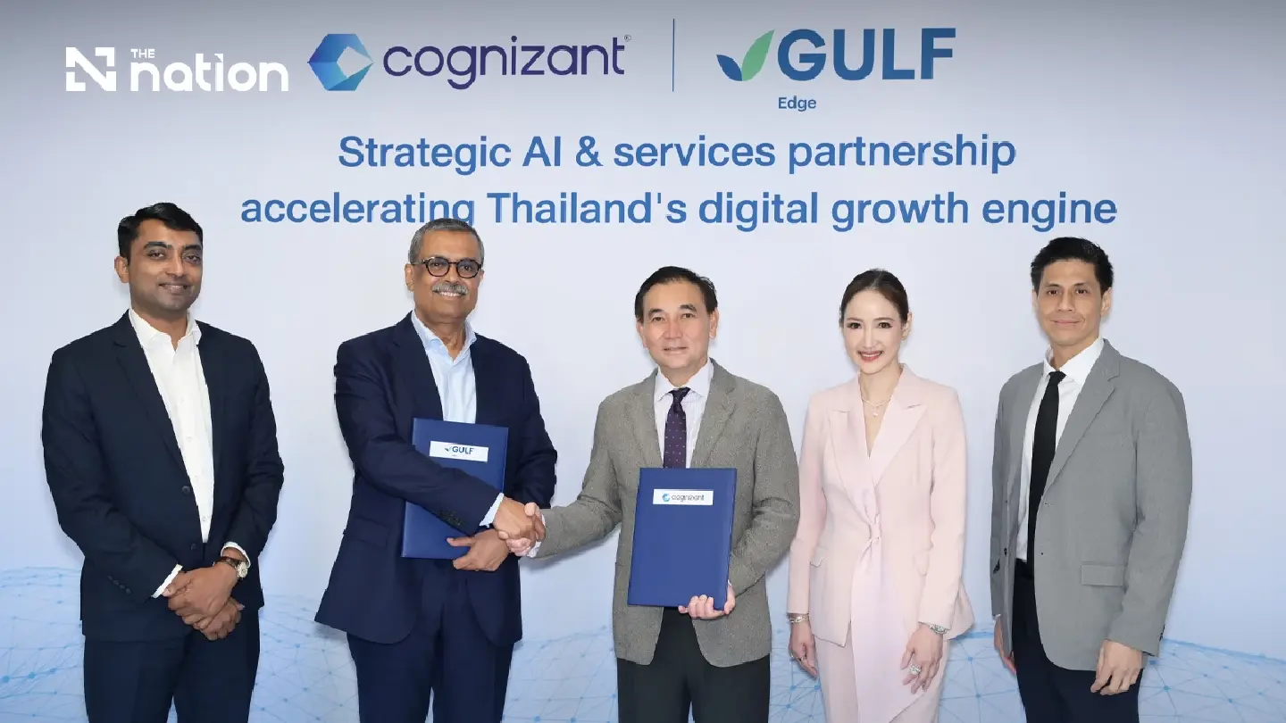 Gulf Edge and Cognizant Launch Strategic AI & Services Partnership to Accelerate Thailand’s AI Transformation Gulf Edge and Cognizant Launch Strategic AI & Services Partnership to Accelerate Thailand’s AI Transformation